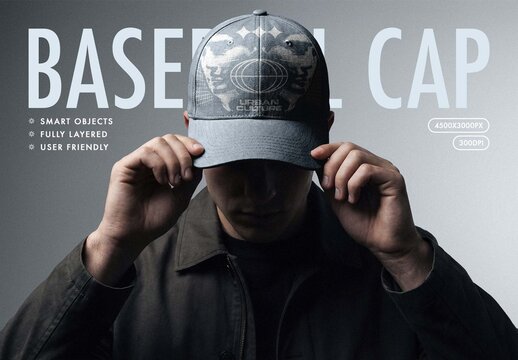 Baseball Cap Mockup
