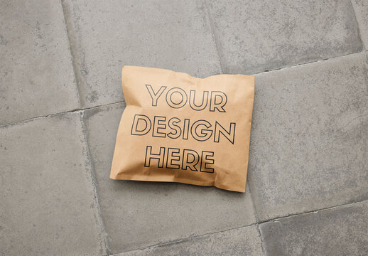 Mockup Of Horizontal Customizable Paper Mailer