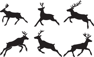 reindeer silhouette, reindeer christmas silhouette, reindeer silhouette simple, deer, animal, reindeer, silhouette, illustration, christmas, vector, isolated, mammal, cartoon, white, antler, wild, nat