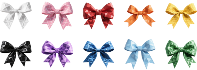 リボン　幾何学柄　模様　柄　装飾物