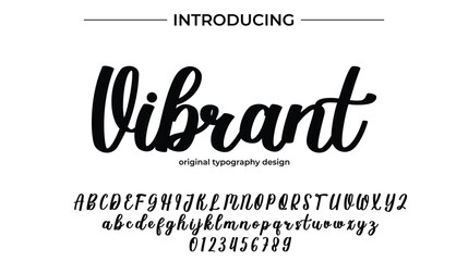 Vibrant - Elegant Script Font for Smooth Handwritten Design and Creative Typography