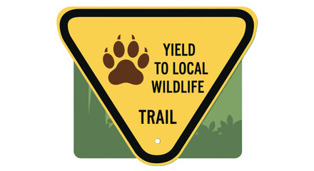 Wildlife Trail Sign: A Reminder For Visitors To Respect And Protect Local Fauna