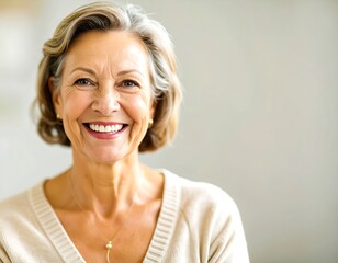 Smiling senior woman portrait (2)