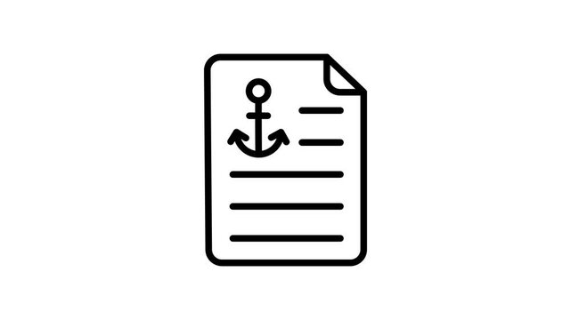 Get your hands on this creative animated icon of anchor text, ready to use vector