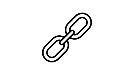 Visually perfect animated icon of chain link, well designed vector of link