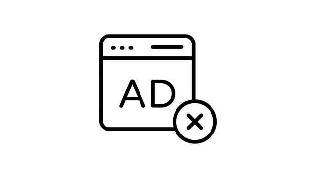 No ads, ad block vector design easy to use and download
