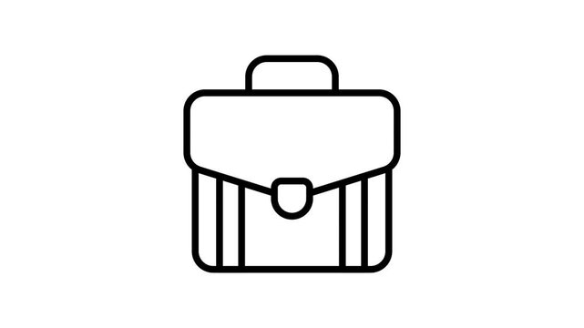 Business portfolio vector design, an amazing animated icon of business bag in editable style