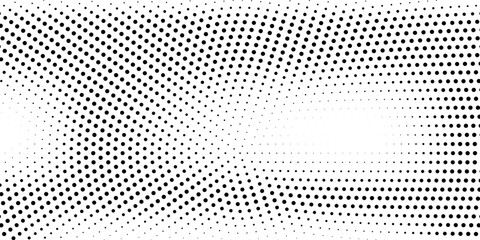 Halftone faded gradient texture. Grunge halftone radial grit background. White and black sand noise wallpaper. vector ilustration © Rosi