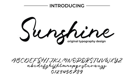 Sunshine - Elegant Script Font for Smooth Handwritten Design and Creative Typography
