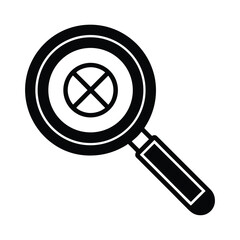Line Art Magnifying Glass Expand Symbol