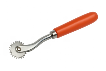 Tracing wheel for sewing pattern making on transparent background