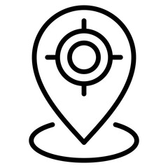 Current Location Icon Element For Design © Safahaura