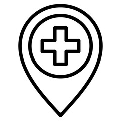 Obraz premium Pin Add Icon Element For Design