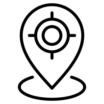 Current Location Icon Element For Design