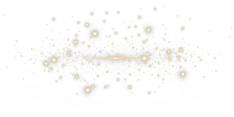 Gold Galaxy PNG Overlay with Transparent Background and Sparkling Stars © Ekaterina