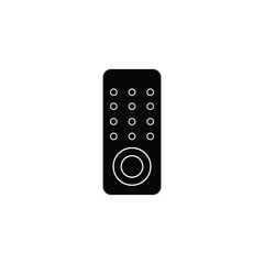 TV remote electronic logo design