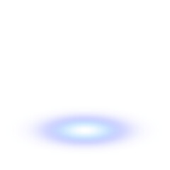  Soft Blue Spotlight Glow on Transparent Background
