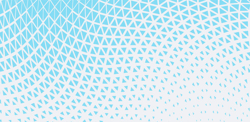 Abstract blue geometric hipster fashion design print halftone triangle pattern
