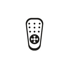 TV remote electronic logo design