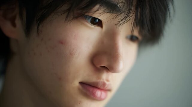 男性 肌荒れ ニキビ 悩み 皮膚科 美容 メンズ 顔 アップ