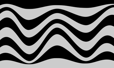 black gray stripes lines wave curves funny style flag curtain graphic abstract background