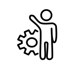 People insurance icon. Outline people insurance vector icon for web design isolated on white background