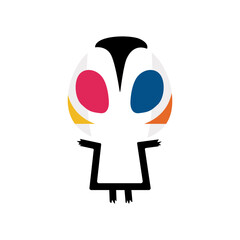 woman and man with heart