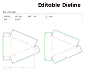 triangle cake slice lid and base box dieline template box dieline die lines packaging custom dieline  box cardboard box dieline pizza box dieline printable product packaging layout,
