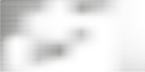 Black halftone design of cross or plus sign for pattern and background