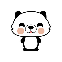 Colorful panda Illustration for Print and Web