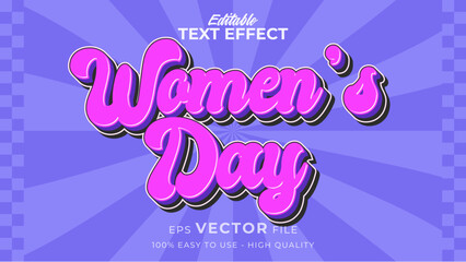 International Women's Day -Editable Text Effect