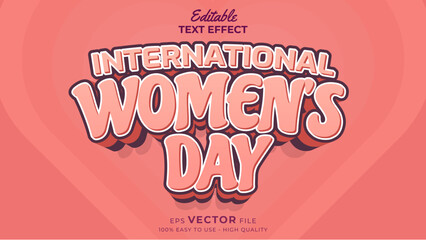 International Women's Day -Editable Text Effect
