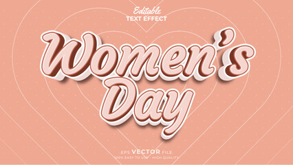 International Women's Day -Editable Text Effect
