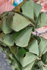 Fermented Cassava Wrapped in Teak Leaves &ndash; Indonesian Snack