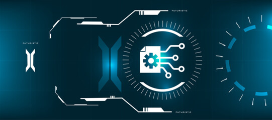 Neural Machine Learning Concept Background