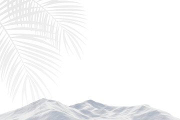 Snow drift abstract background with palm trees © NadeAnamta