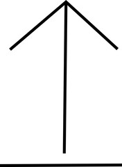 Upload vector illustration, black arrow