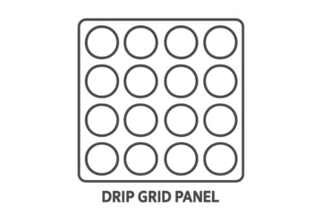 Drip grid panel icon vector illustration