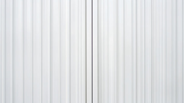 A pristine view of parallel white metal siding panels showcasing modern architecture. The neutral palette and minimalist composition evoke a clean and industrial aesthetic.