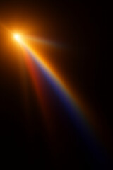 Sparkling star with radiant glow, luminous beams, and sparkling lens flare ideal for festive visuals, magical backgrounds, and holiday illustration projects