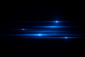 Blue energy vortex with neon trail and dynamic motion effect