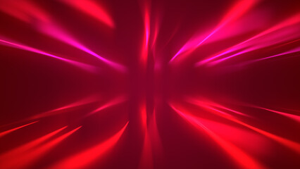 Dynamic Bright Red Light Rays Abstract Background