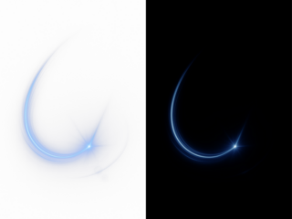 Twirling water line with dynamic glowing effect ideal for digital overlays, flowing animation, and glowing liquid illustration projects