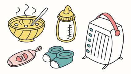 Minimalist outline illustration of a womans body and an open mouth with tongue sticking out symbolizing sensuality and expression isolated on white