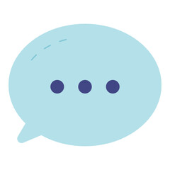 communication chat flat icon