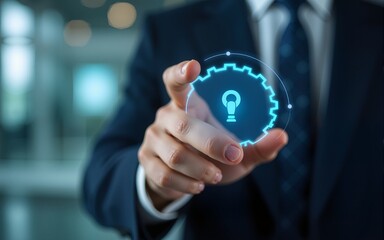 close up employee man hand press number on telephone for contact with virtual one stop business communication interface , technology concept. High quality