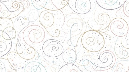 Abstract swirls pattern on white background for design