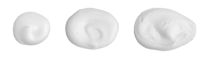 Single soap bubble on white background. Abstract cleaning texture. Ideal for hygiene, freshness and design concepts. Perfect for advertising, background and creative visual effects.   