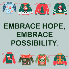 Sticker wish card for this Christmas