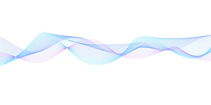 Abstract wavy information technology smooth wave lines background. Design used for banner, presentation, web design, cover, web, flyer, card, poster, texture, slide, magazine, data visualization.	